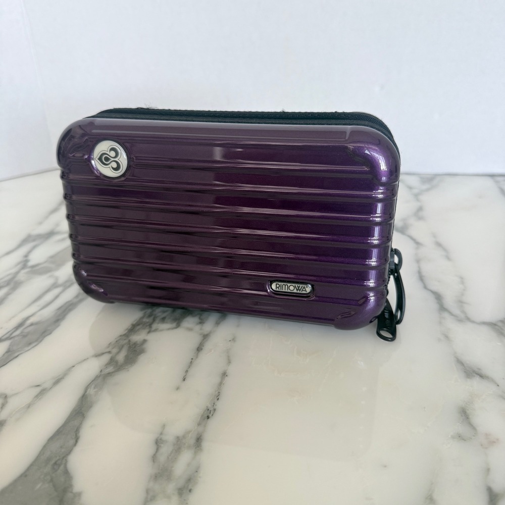 Rimowa Thai Airways Royal First Class Amenity Kit Purple Hardshell Mini Case
